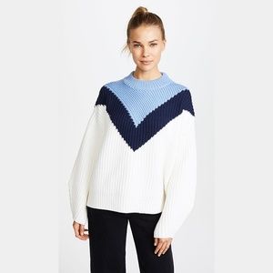 Nwt Tory Burch Sport Chevron Mock Neck 